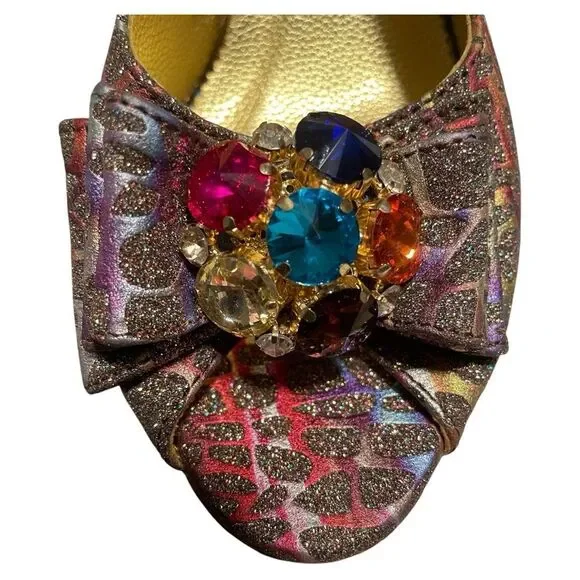 Bruno Giordano Multicolor Designer Women's Bag and Shoe Set. Sz 40 - Picture 12 of 14